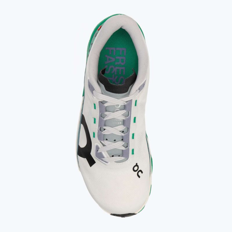 Scarpe da corsa On Cloudmonster Hyper white/mint da donna 5