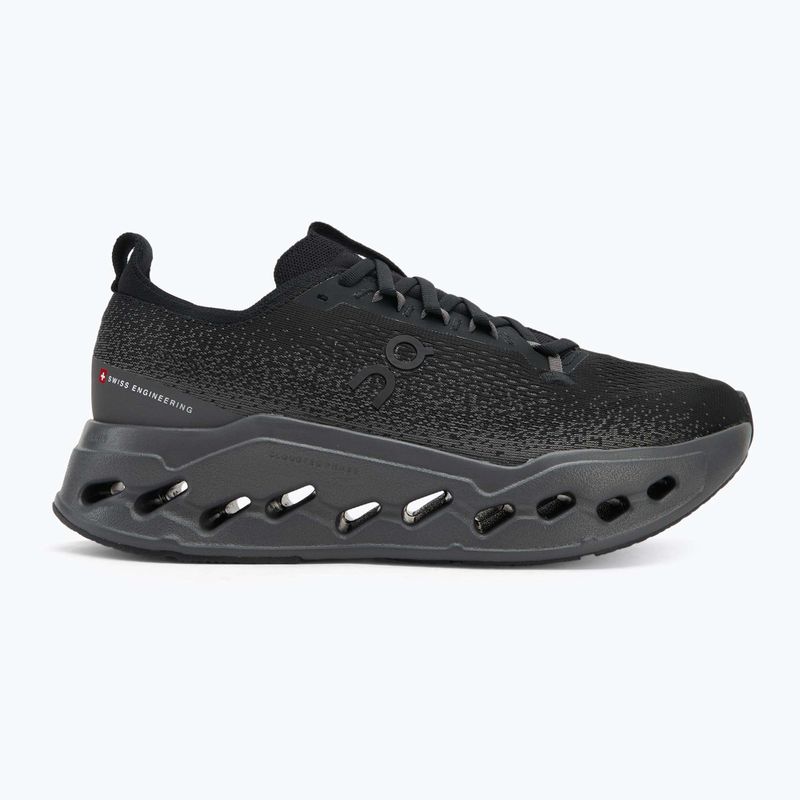 Uomo On Cloudsurfer Max Wide nero/eclipse scarpe da corsa 2