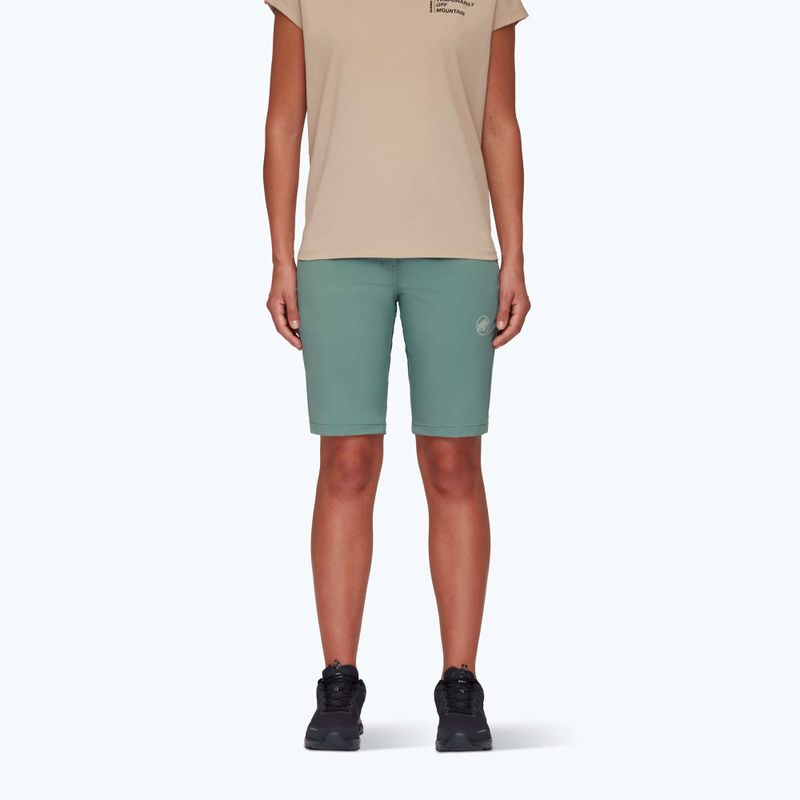 Pantaloncini da trekking da donna Mammut Runbold dark jade 2