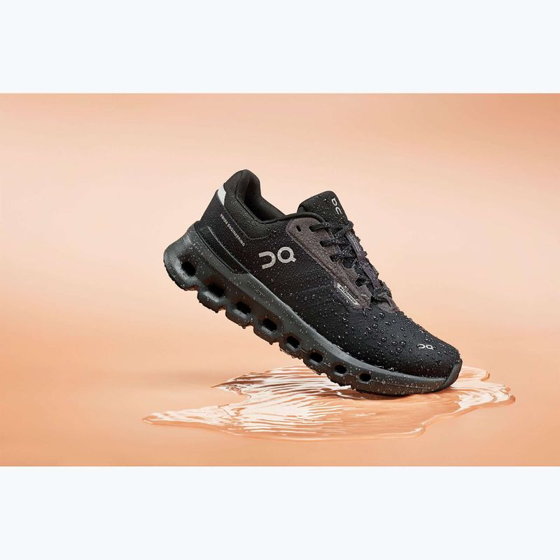 Scarpe da corsa On Cloudrunner 2 Waterproof magnet/black da uomo 8