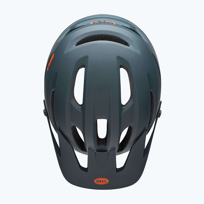 Casco da bici Bell 4Forty lucido opaco ardesia/arancione 4