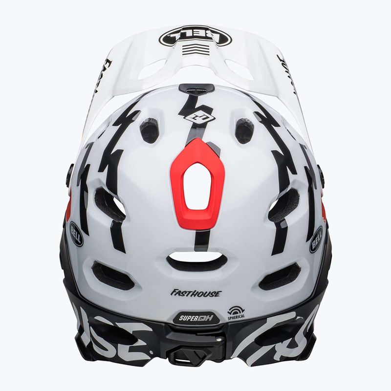 Casco bici Bell FF Super DH MIPS Spherical fasthouse opaco lucido nero/bianco 4