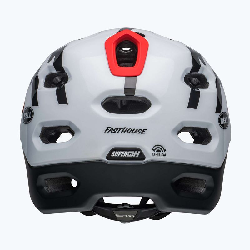 Casco bici Bell FF Super DH MIPS Spherical fasthouse opaco lucido nero/bianco 5