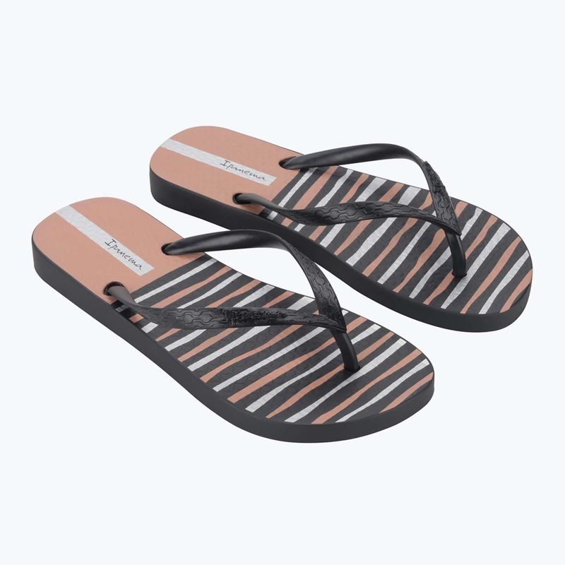 Infradito Ipanema Classic Happy XII nero/nero/rosa da donna 8