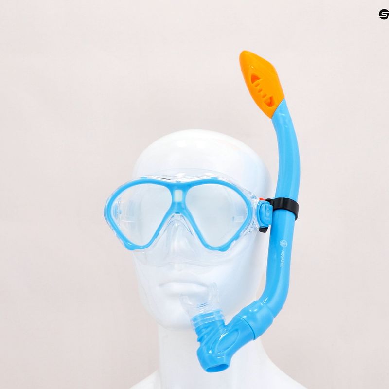 Set da snorkeling per bambini AQUASTIC MSK-01N blu 15