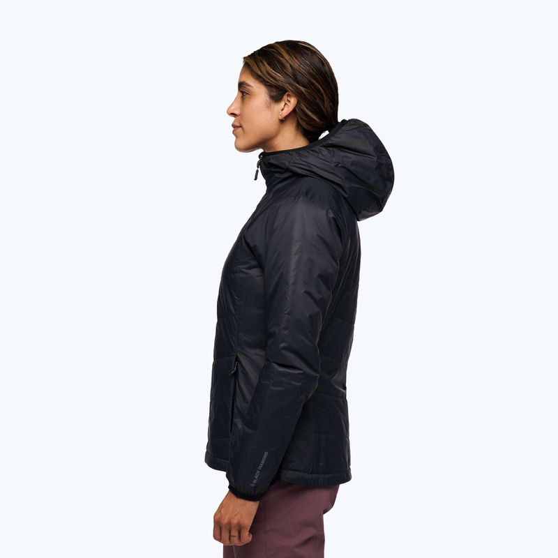 Giacca imbottita da donna Black Diamond Solution 2.0 Hoody black 3