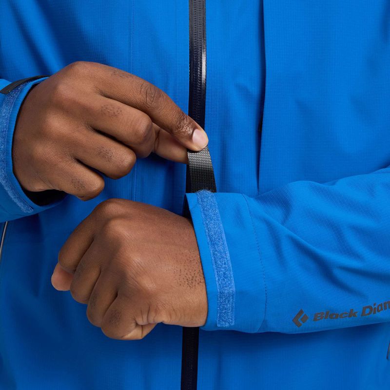 Giacca da pioggia Black Diamond Highline Stretch Shell da uomo blu drifter 9