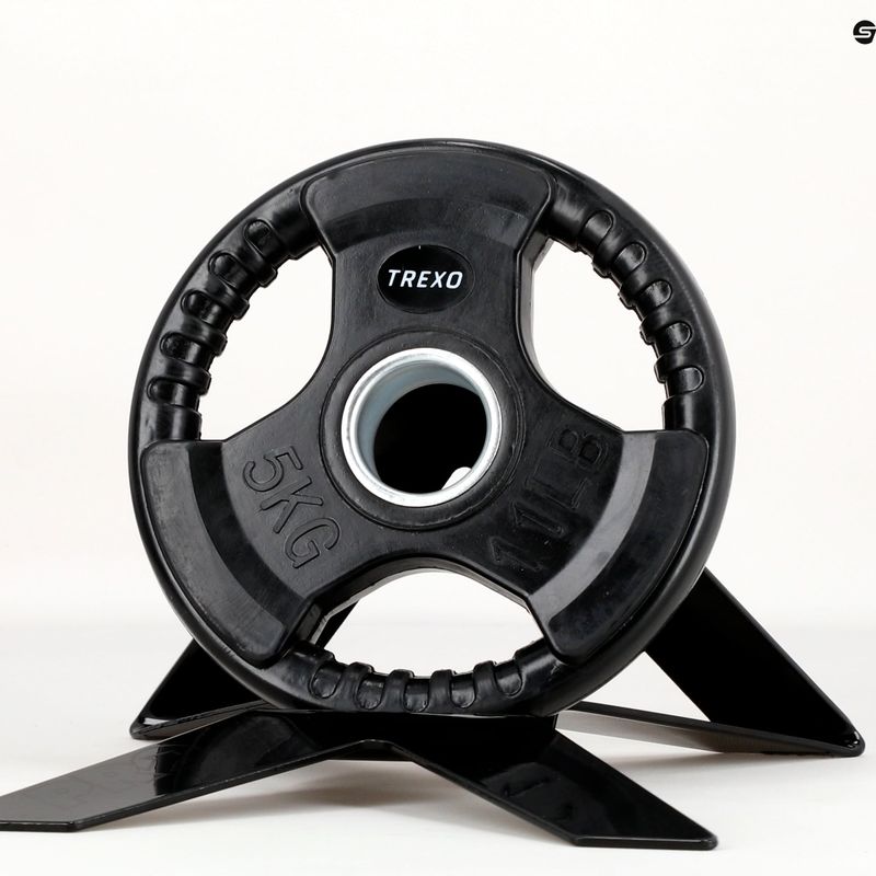 XTREXO RW5 in ghisa gommata peso 5 kg nero 9