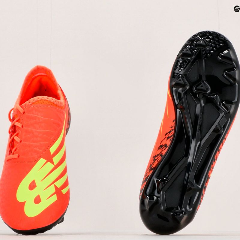 Scarpe da calcio per bambini New Balance Furon v7 Destroy JNR FG neon dragonfly 17