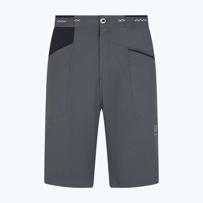 Pantaloncini da arrampicata La Sportiva da uomo Belay carbon black 5