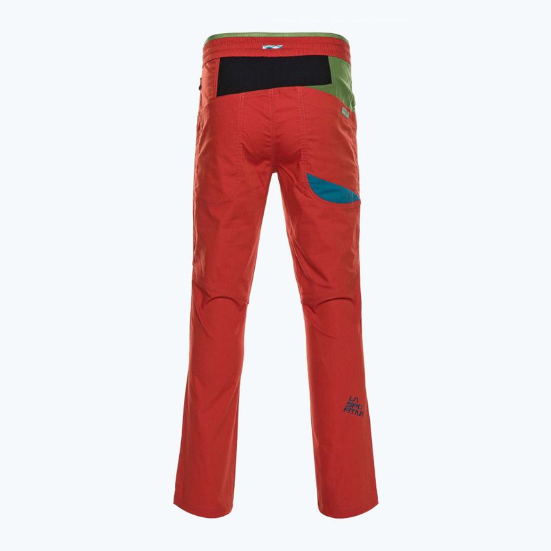La Sportiva pantaloni da arrampicata da uomo Fuente zafferano kale 2
