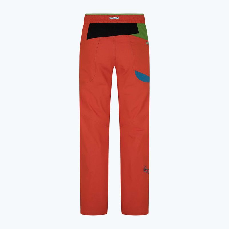 La Sportiva pantaloni da arrampicata da uomo Fuente zafferano kale 7