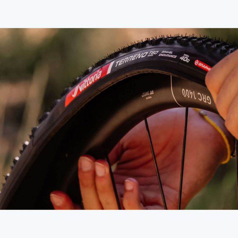 Pneumatico per bicicletta Vittoria Terreno T60 G2.0 TLR Gravel Endurance black/brown 8