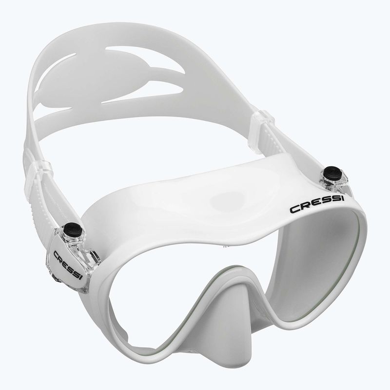 Maschera subacquea Cressi F1 bianca 6