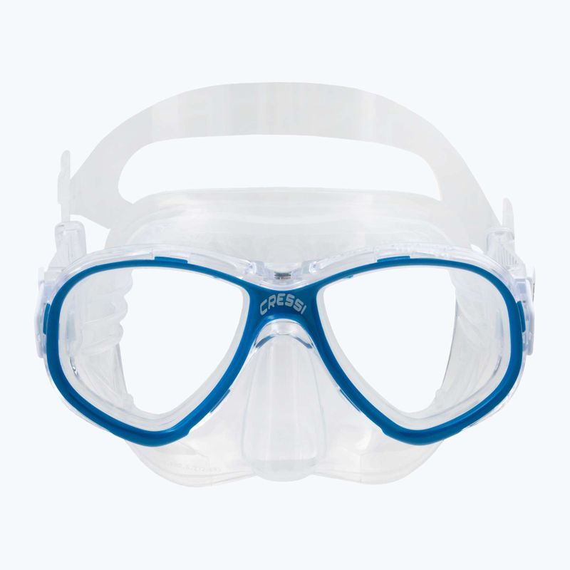 Maschera subacquea Cressi Perla trasparente/blu per bambini 2
