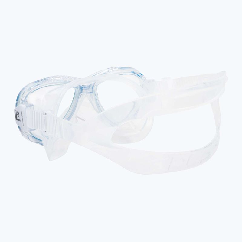 Maschera subacquea Cressi Perla trasparente/blu per bambini 4