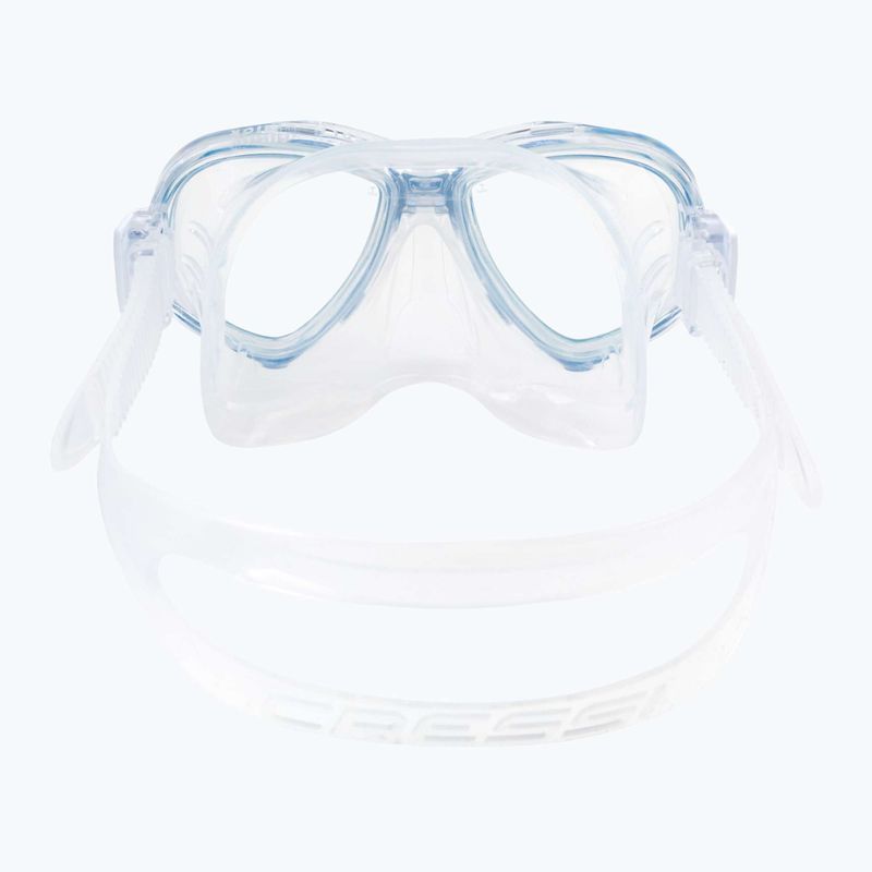 Maschera subacquea Cressi Perla trasparente/blu per bambini 5