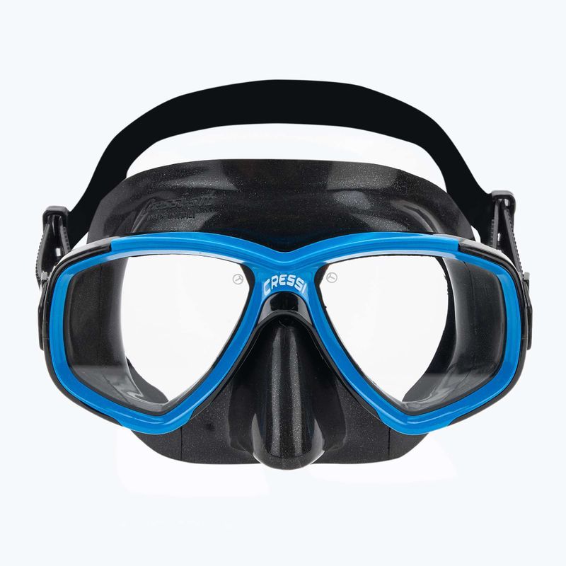 Set da immersione Cressi Perla + Messico nero/blu 3