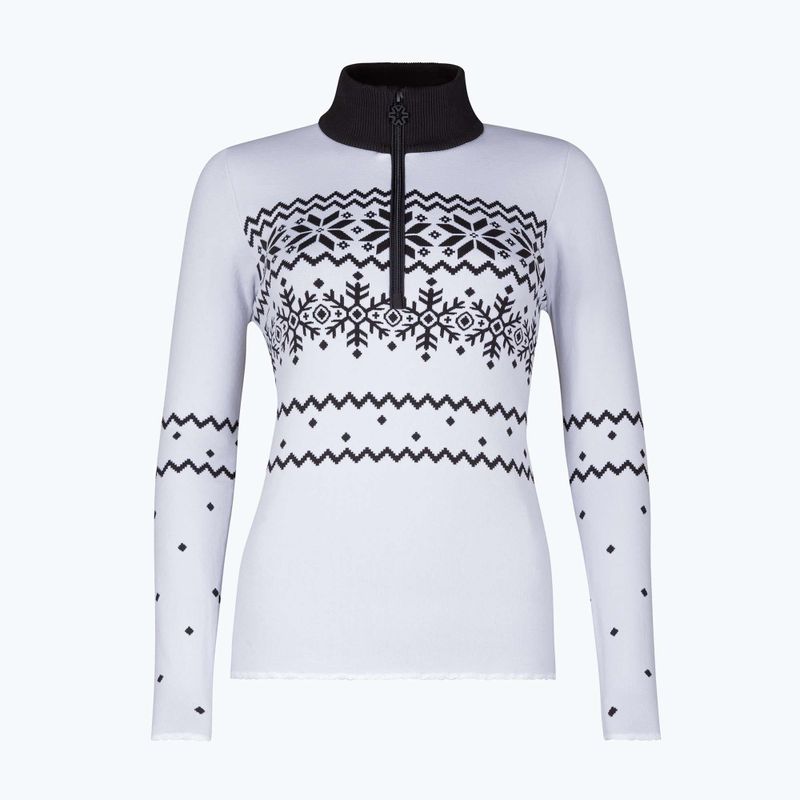 Felpa termica da donna Newland Groenlandia Half Zip bianco/nero 5
