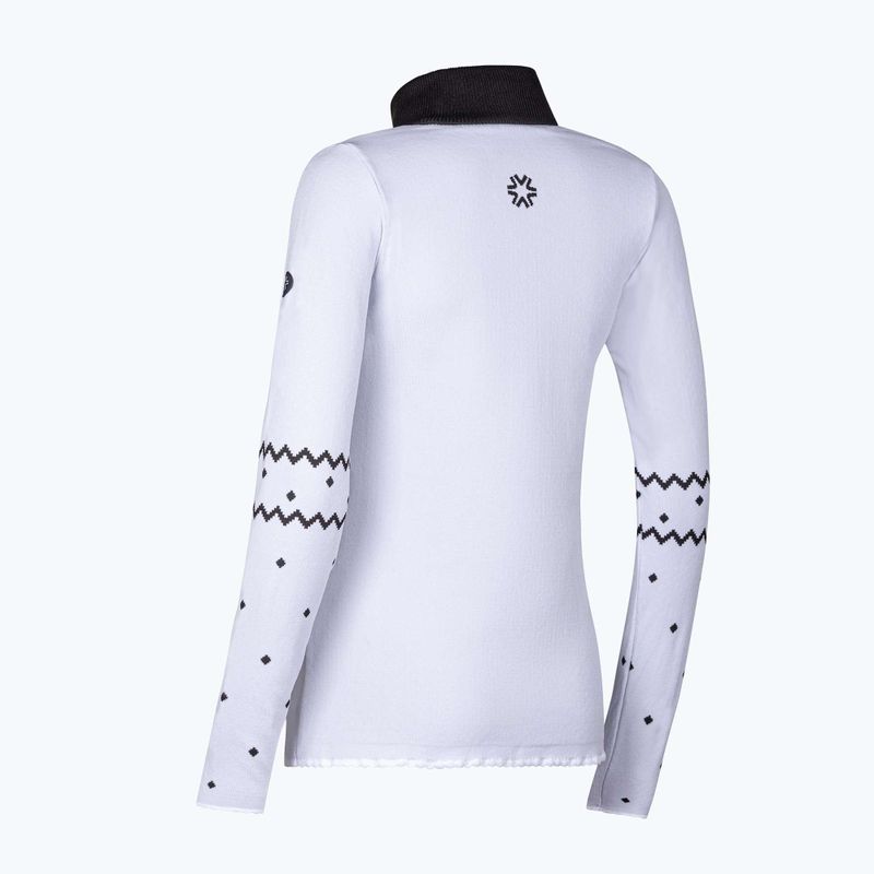 Felpa termica da donna Newland Groenlandia Half Zip bianco/nero 6