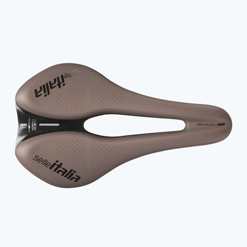 Sella da bici Selle Italia Novus Boost Evo Gravel TM, Superflow, Manganese Rail, Soft-Trek marrone 3