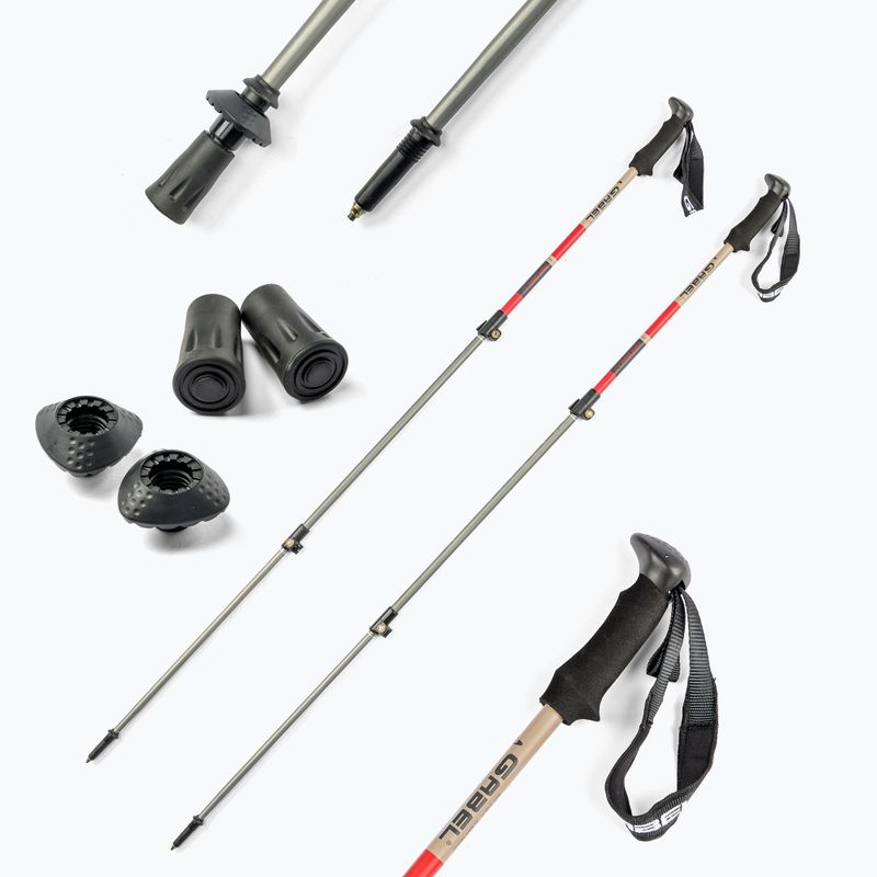 GABEL Mont Blanc F.L. 4.0 bastoncini da trekking rosso 7008432400000 6