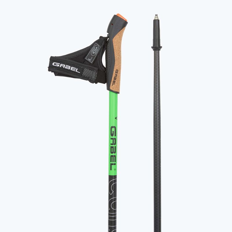 Bastoncini da nordic walking GABEL Carbon XT 2S 80 F.L. black/lime 3
