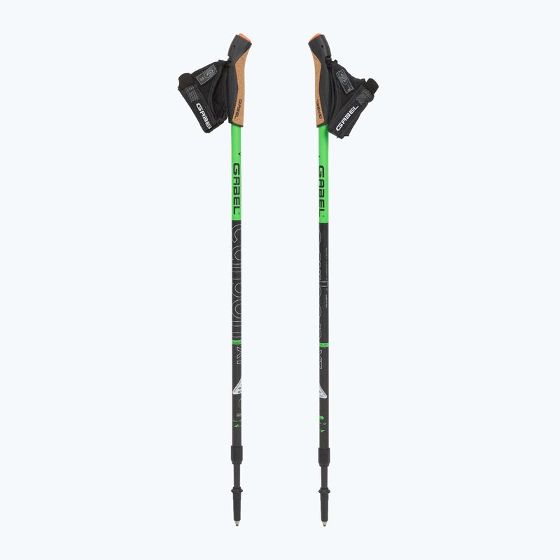 Bastoncini da nordic walking GABEL Carbon XT 2S 80 F.L. black/lime 5