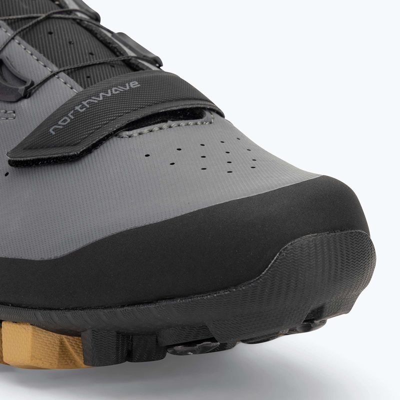 Scarpe da ciclismo MTB da uomo Northwave Hammer Plus grigio scuro/miele 7