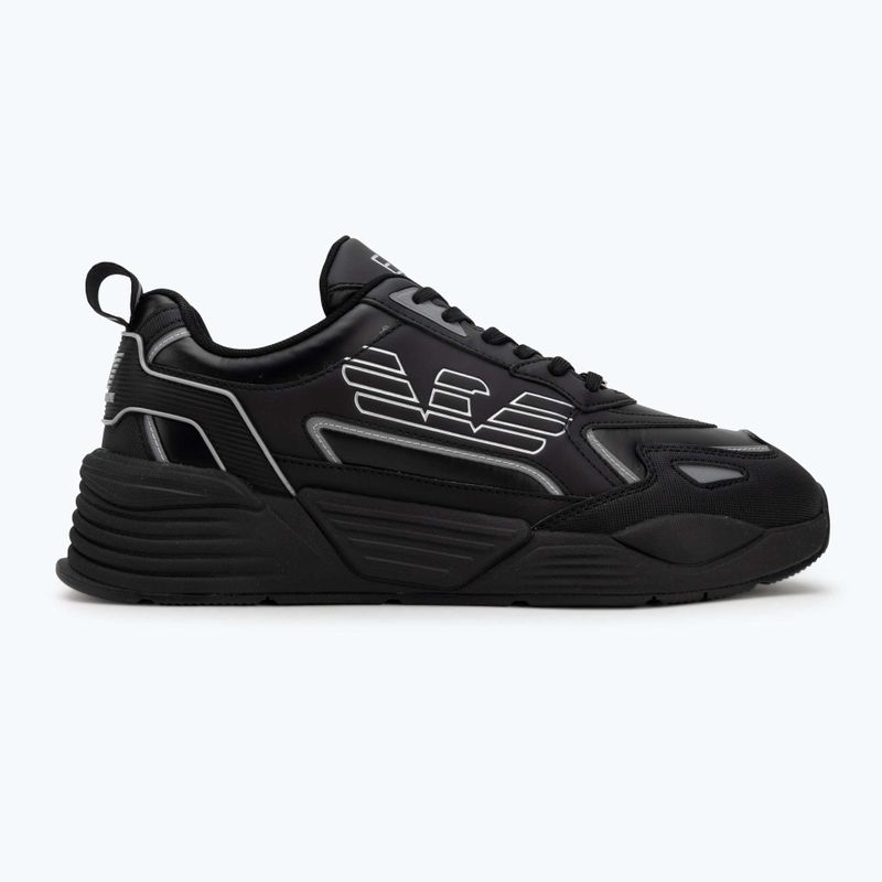 EA7 Emporio Armani Ace Runner Special scarpe triple nero / argento 2