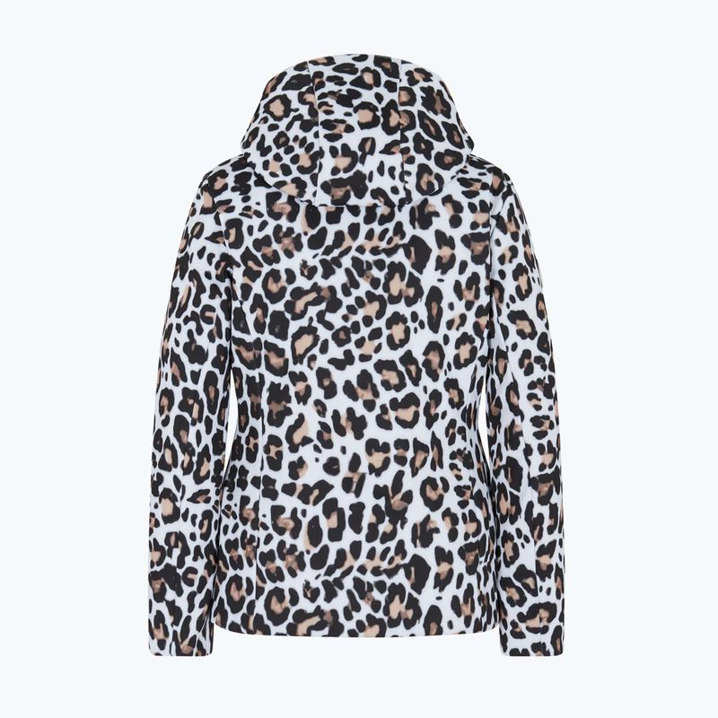 Giacca donna EA7 Emporio Armani Ski Kitzbuhel Softshell fantasia bianco animalier 2