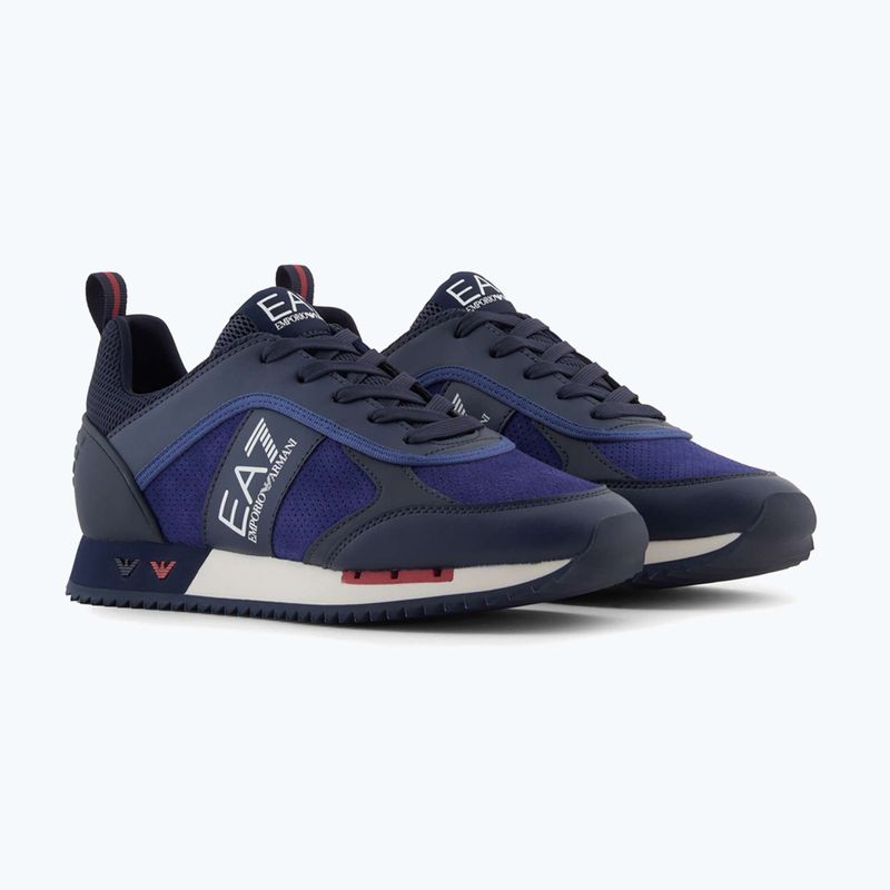 EA7 Emporio Armani Nero & Bianco Scarpe scamosciate sky captain / deep cobal / mineral 9