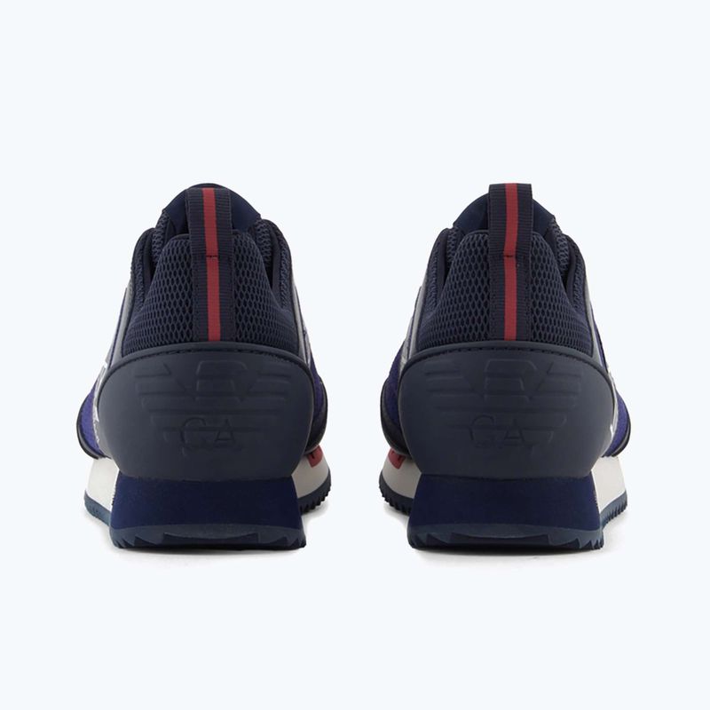 EA7 Emporio Armani Nero & Bianco Scarpe scamosciate sky captain / deep cobal / mineral 10