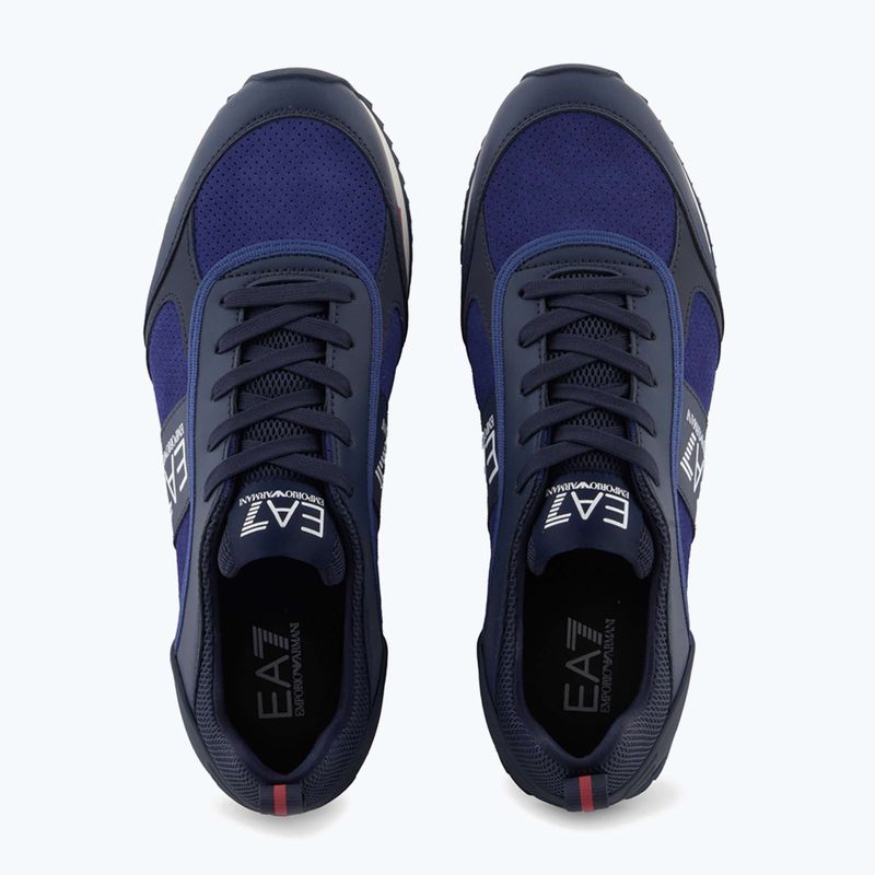 EA7 Emporio Armani Nero & Bianco Scarpe scamosciate sky captain / deep cobal / mineral 12