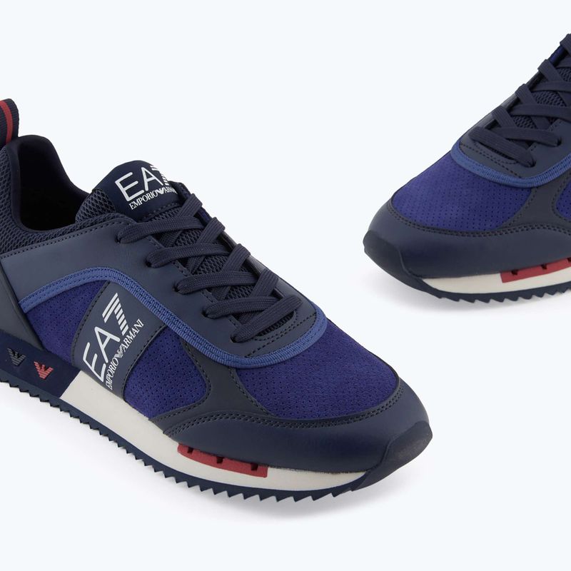 EA7 Emporio Armani Nero & Bianco Scarpe scamosciate sky captain / deep cobal / mineral 13