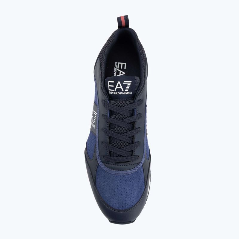 EA7 Emporio Armani Nero & Bianco Scarpe scamosciate sky captain / deep cobal / mineral 5