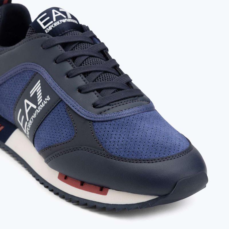 EA7 Emporio Armani Nero & Bianco Scarpe scamosciate sky captain / deep cobal / mineral 7