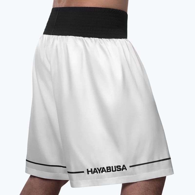 Pantaloncini da allenamento Hayabusa Pro Boxing bianchi 3