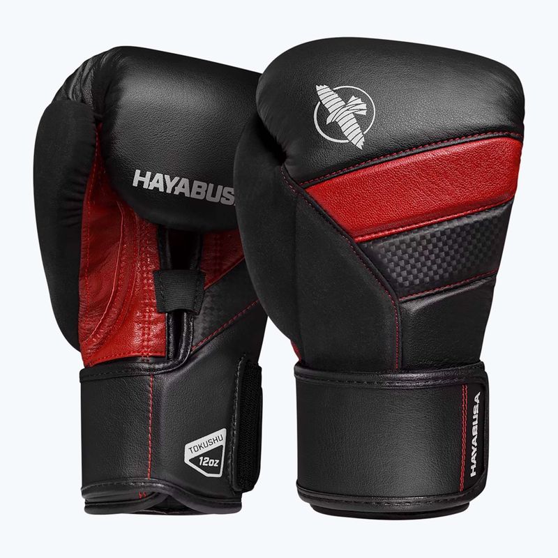 Guanti da boxe Hayabusa T3 nero/rosso 2
