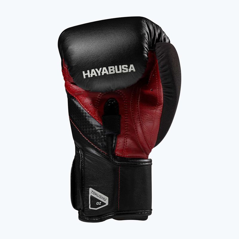 Guanti da boxe Hayabusa T3 nero/rosso 4