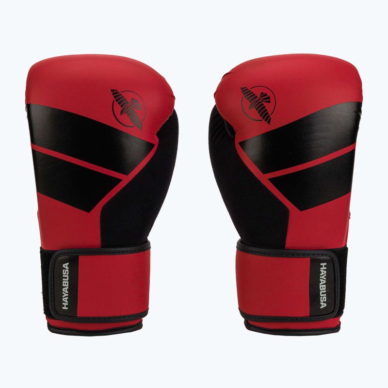 Guanti da boxe Hayabusa S4 nero/rosso 2