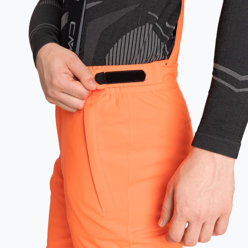 Pantaloni da sci da uomo CMP 3W17397N fanta fluo 4