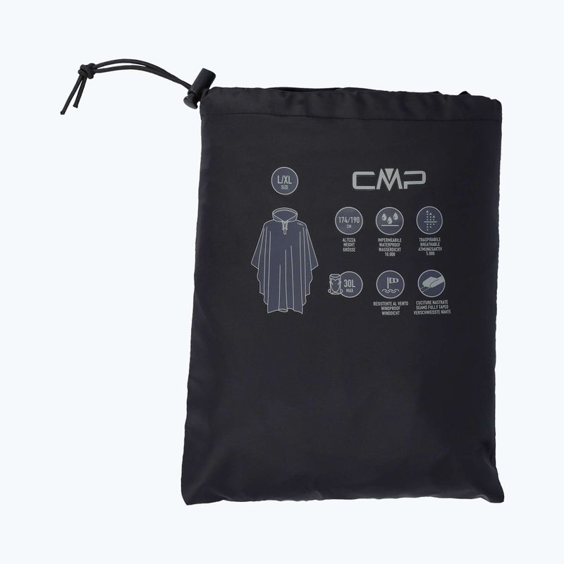Poncho antipioggia CMP 35X7857 Fix Hood black 4