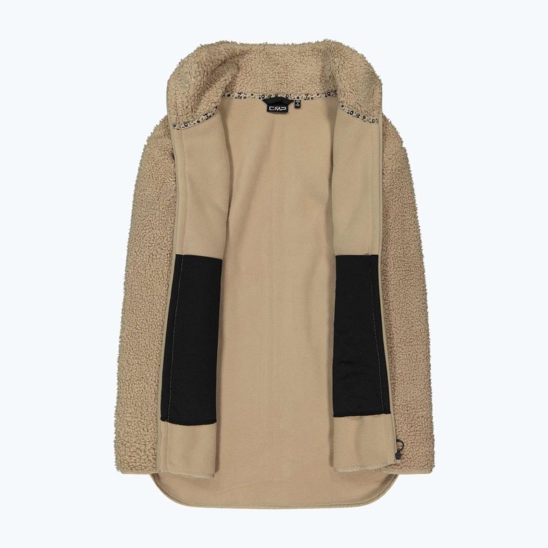 Cappotto da donna CMP 35P3846 Long Teddy Highloft cookie 4