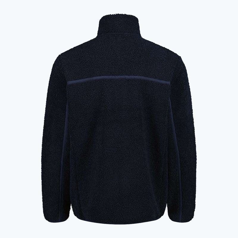Giacca uomo CMP 35P3877 Teddy Highloft black/blue 2