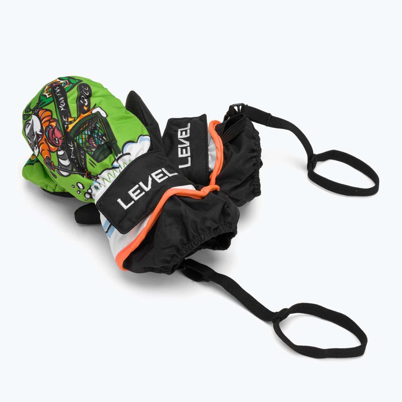 Guanti da sci per bambini Level Animal lime 6