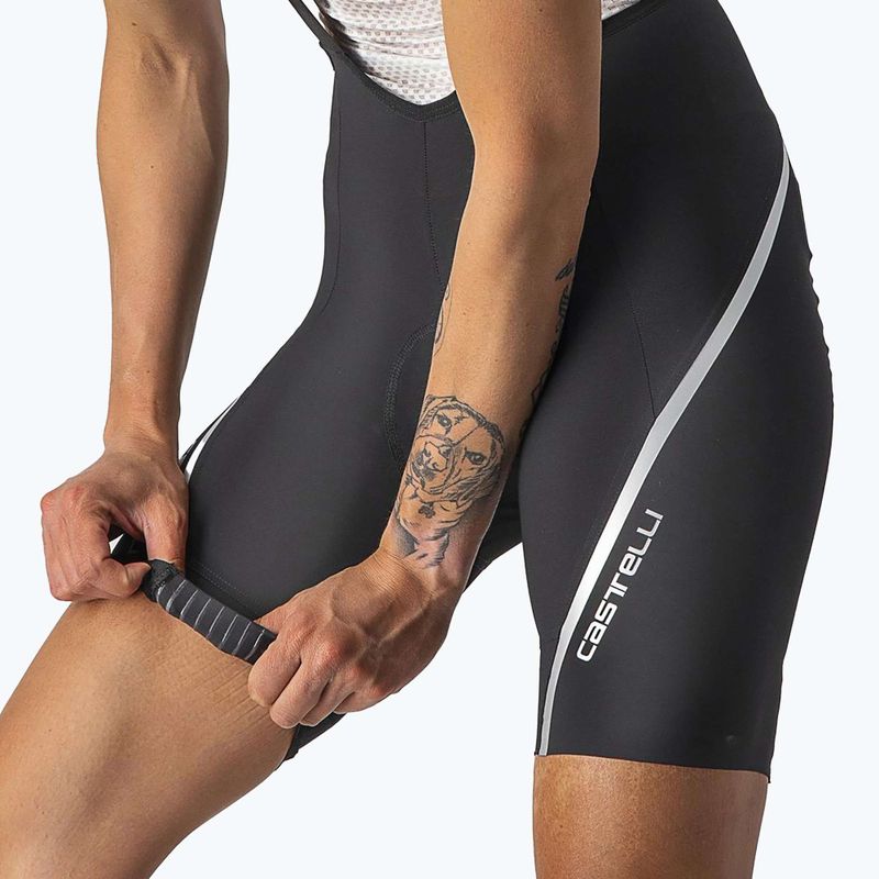 Pantaloncini da ciclismo da donna Castelli Velocissima 3 nero/argento 5