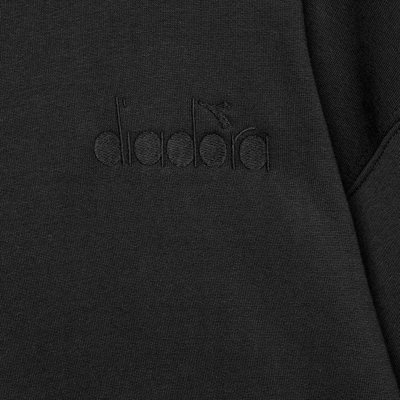 Diadora Felpa con cappuccio Athletic Logo nero 4
