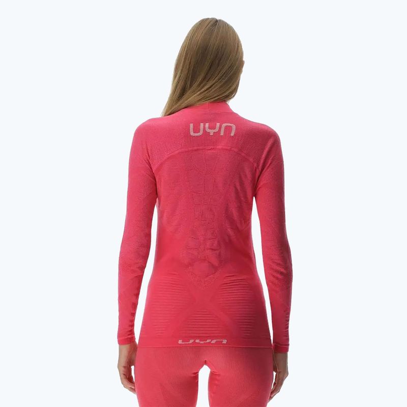 Maglia termica da donna UYN Elevation Biomorph LS Turtle Neck pink yarrow 3