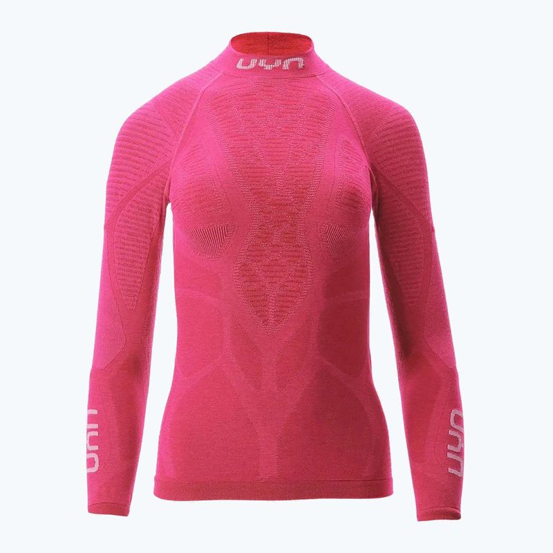 Maglia termica da donna UYN Elevation Biomorph LS Turtle Neck pink yarrow 7